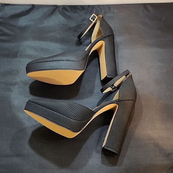 BRAND NEW JESSICA SIMPSON TEVEER CROCODILE STILETTOS SANDAL S2 - Picture 10 of 16